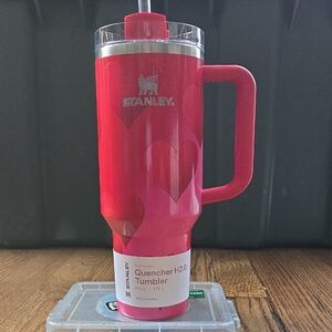 Stanley Pink Heart Quencher Tumbler